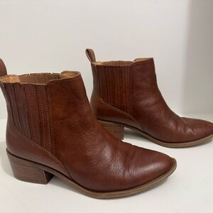 Brown Leather Ankle Boots